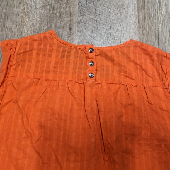 J. Crew Orange Sleeveless Blouse - Picture 7 of 9